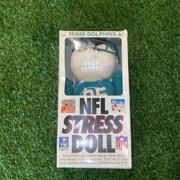 Vintage NFL brand Miami Dolphins Stress Doll - Picture 1 of 4
